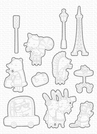 My Favorite Things Die-namics Travel Buddies (MFT-2215) My Favorite Things Die-namics Travel Buddies (MFT-2215)