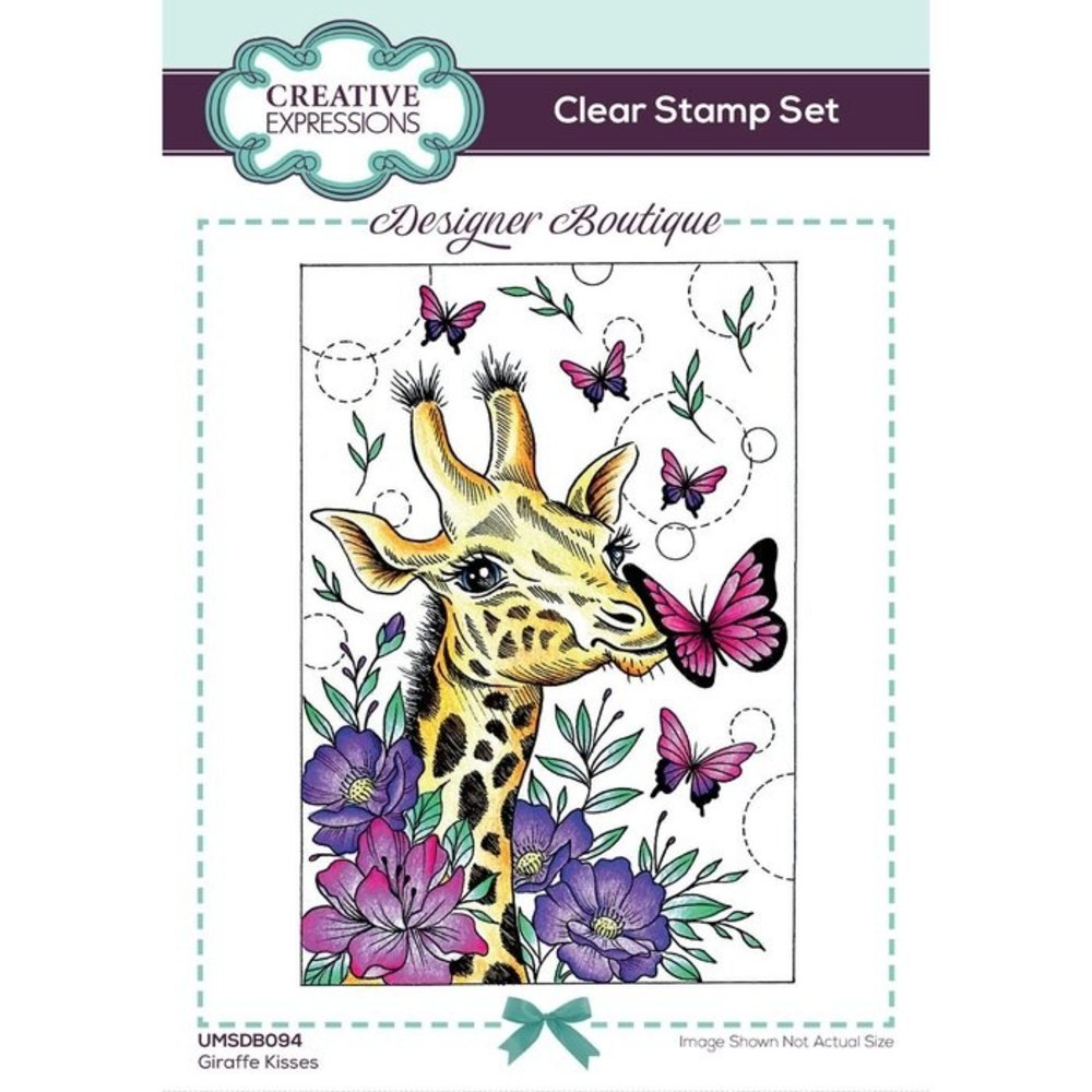 Creative Expressions Giraffe Kisses A6 Clear Stamp Set (UMSDB094) Creative Expressions Giraffe Kisses A6 Clear Stamp Set (UMSDB094)