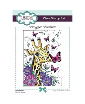 Creative Expressions Giraffe Kisses A6 Clear Stamp Set (UMSDB094) Creative Expressions Giraffe Kisses A6 Clear Stamp Set (UMSDB094)