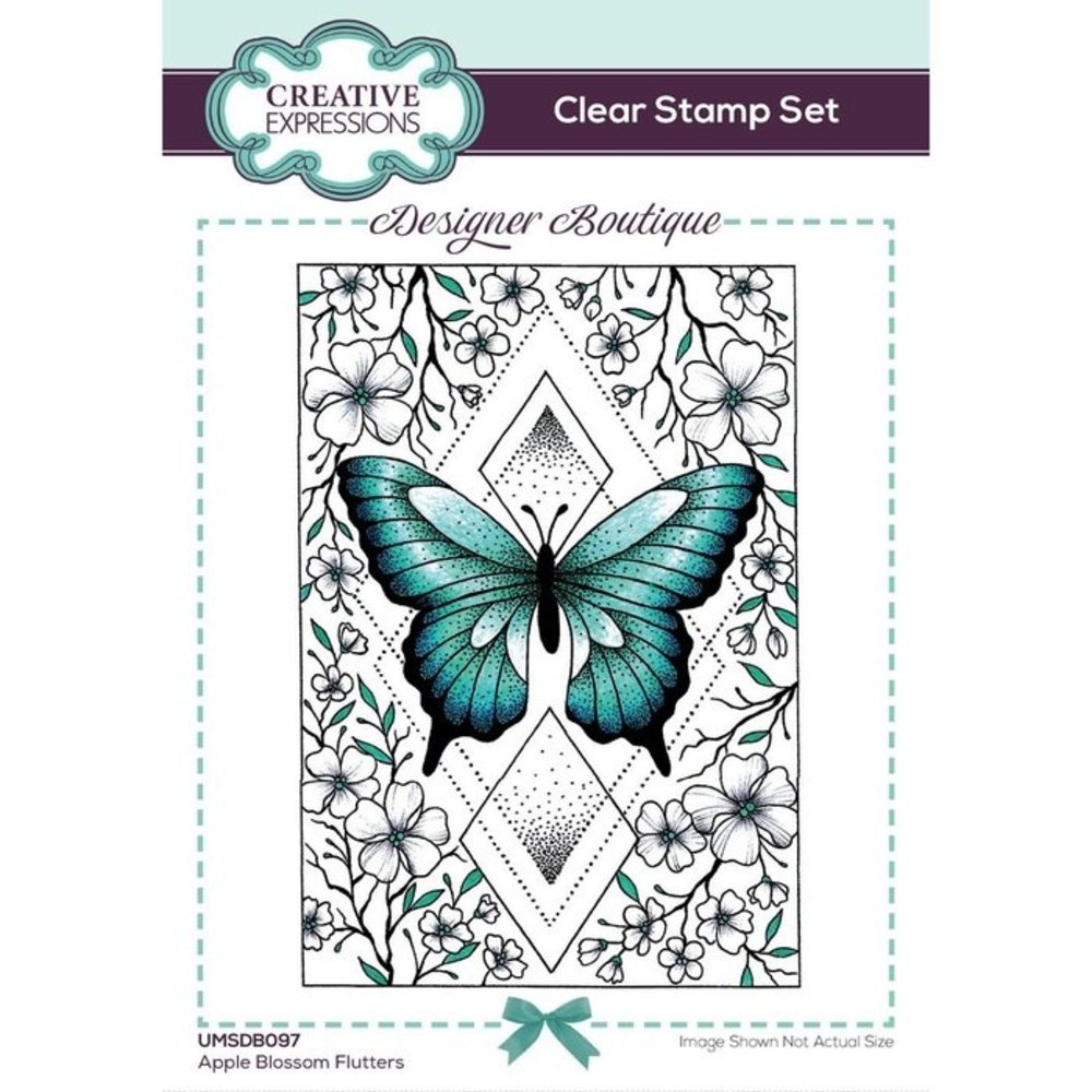 Creative Expressions Apple Blossom Flutters A6 Clear Stamp Set (UMSDB097)