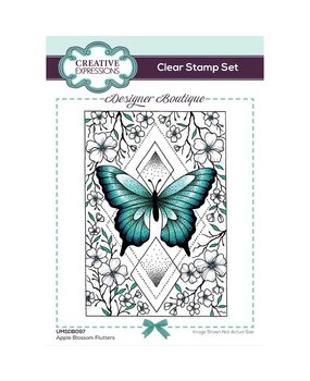 Creative Expressions Apple Blossom Flutters A6 Clear Stamp Set (UMSDB097) Creative Expressions Apple Blossom Flutters A6 Clear Stamp Set (UMSDB097)