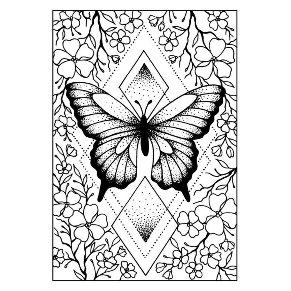 Creative Expressions Apple Blossom Flutters A6 Clear Stamp Set (UMSDB097)