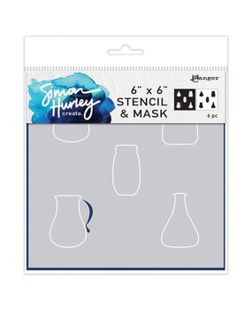 Simon Hurley Create Vases 6x6 Inch Masking Stencil (HUS78753) Simon Hurley Create Vases 6x6 Inch Masking Stencil (HUS78753)