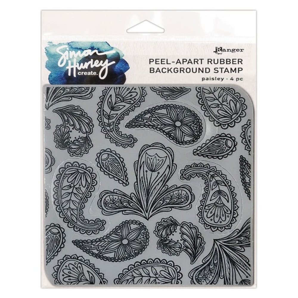 Simon Hurley Create Paisley Background Cling Stamps (HUR78555)