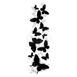 Woodware Butterfly Cascade Clear Stamp (FRS379)