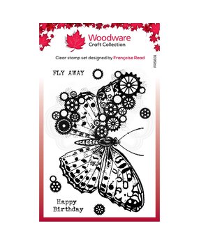 Woodware Butterfly Clear Stamp (FRS831)