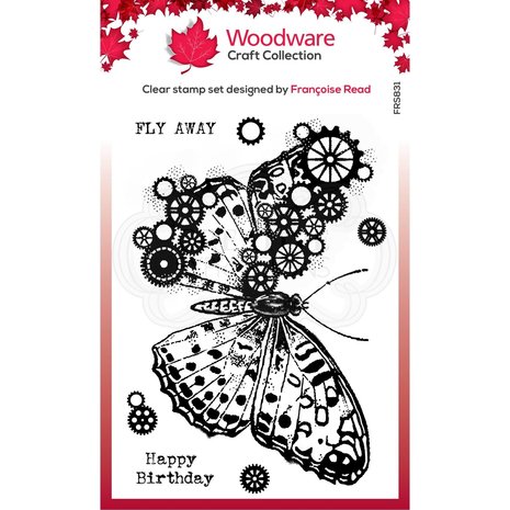 Woodware Butterfly Clear Stamp (FRS831) Woodware Butterfly Clear Stamp (FRS831)