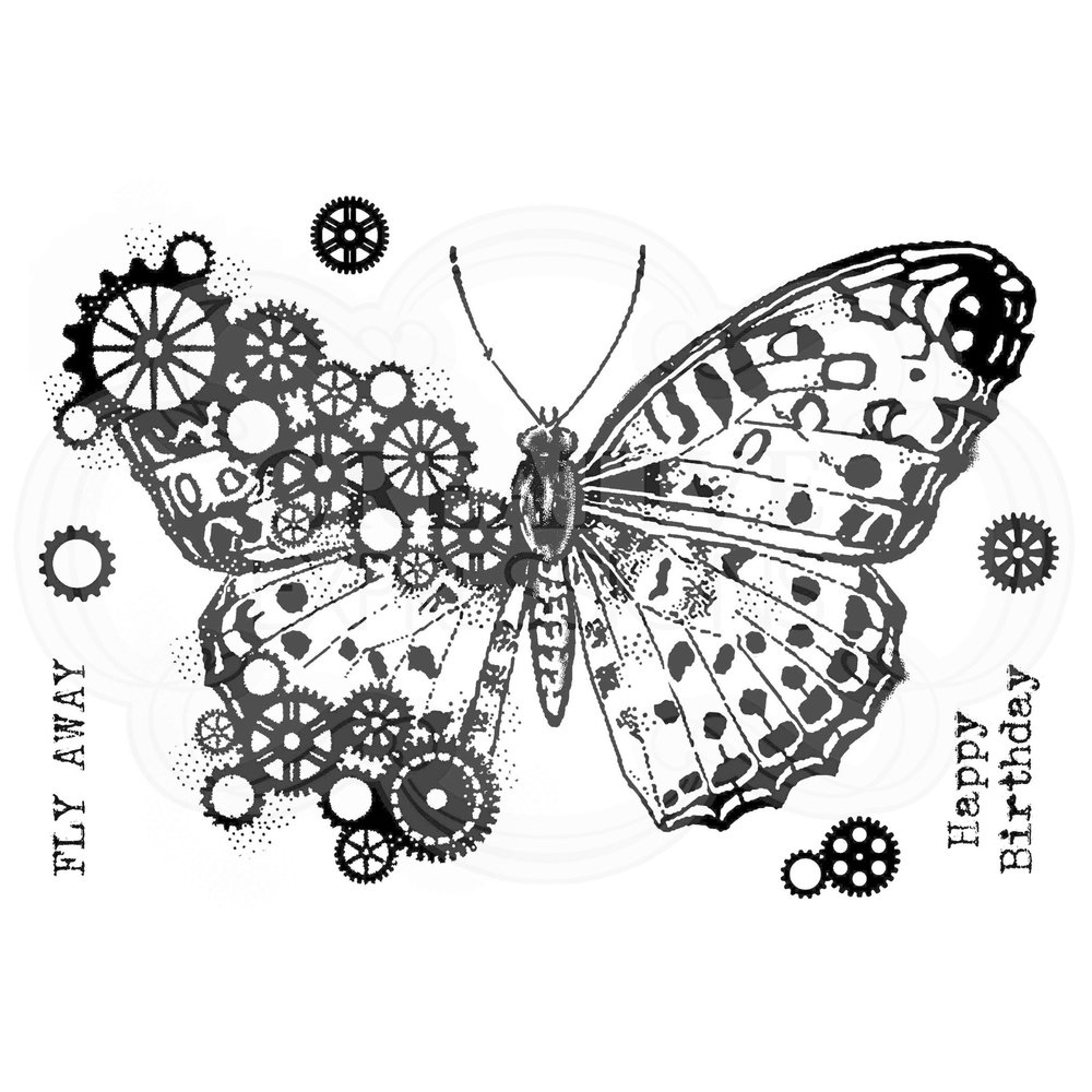Woodware Butterfly Clear Stamp (FRS831) Woodware Butterfly Clear Stamp (FRS831)