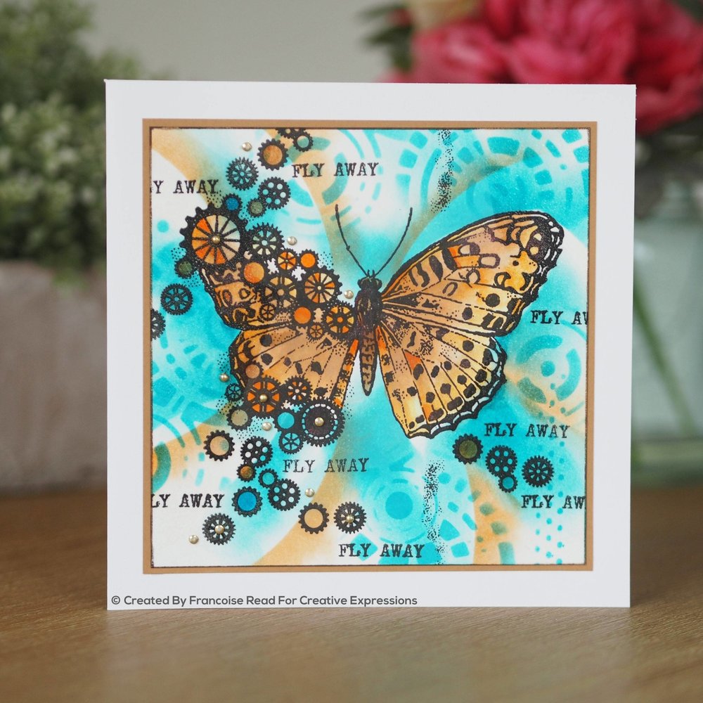 Woodware Butterfly Clear Stamp (FRS831) Woodware Butterfly Clear Stamp (FRS831)