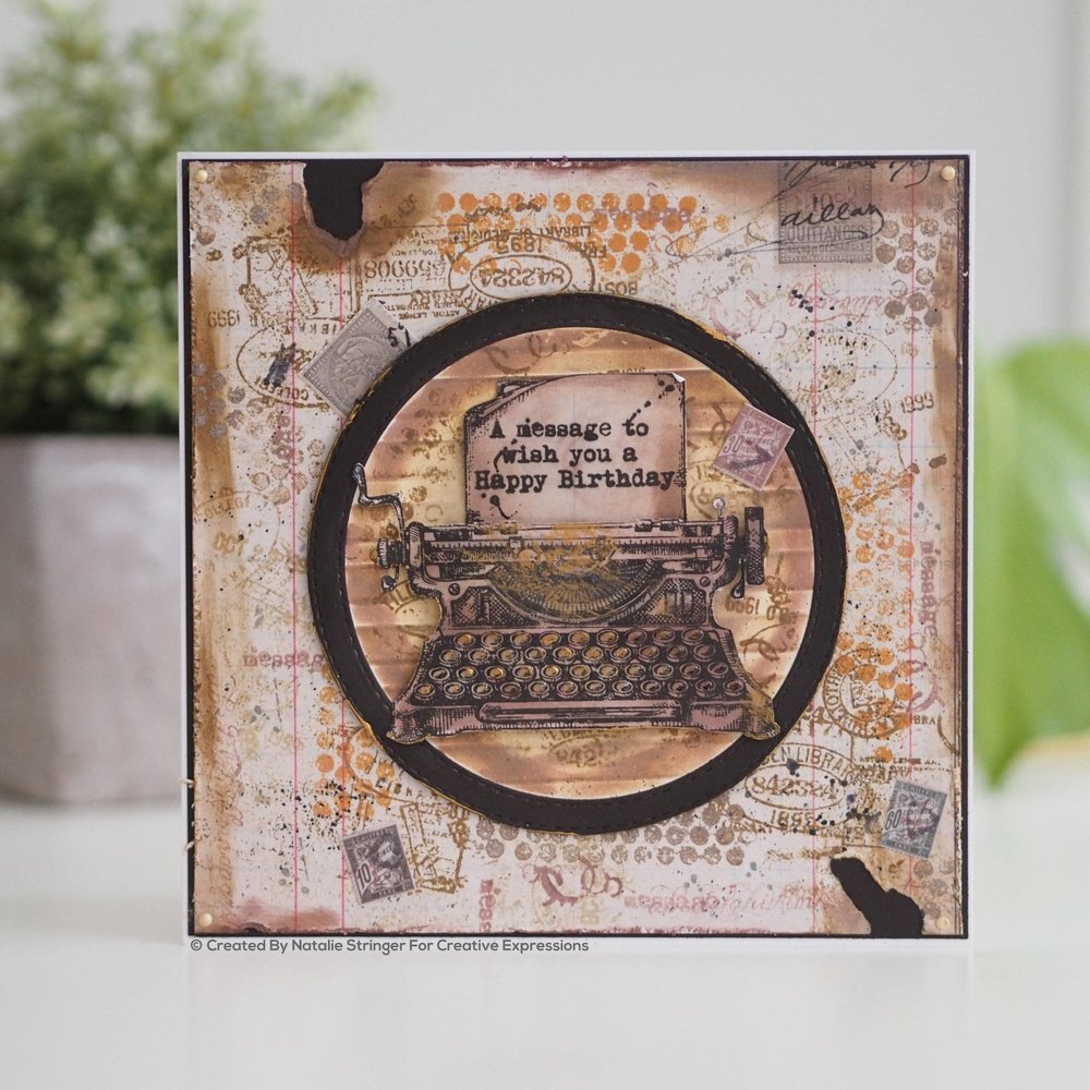 Woodware Vintage Typewriter Clear Stamp (FRS841)