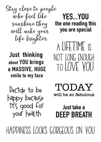 Woodware Happy Motivation Clear Stamp (FRS916)