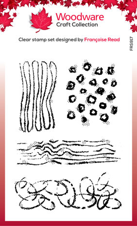 Woodware Texture Patches Clear Stamp (FRS917) Woodware Texture Patches Clear Stamp (FRS917)