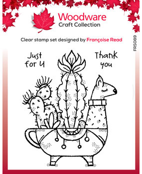 Woodware Llama Planter Clear Stamp (FRS089)