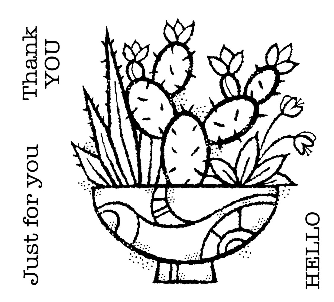 Woodware Succulent Display Clear Stamp (FRS092)