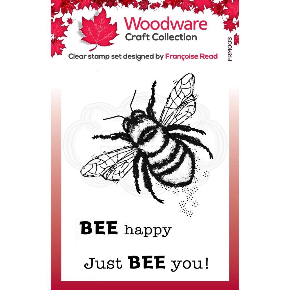 Woodware Little Bee Clear Stamp (FRM003)