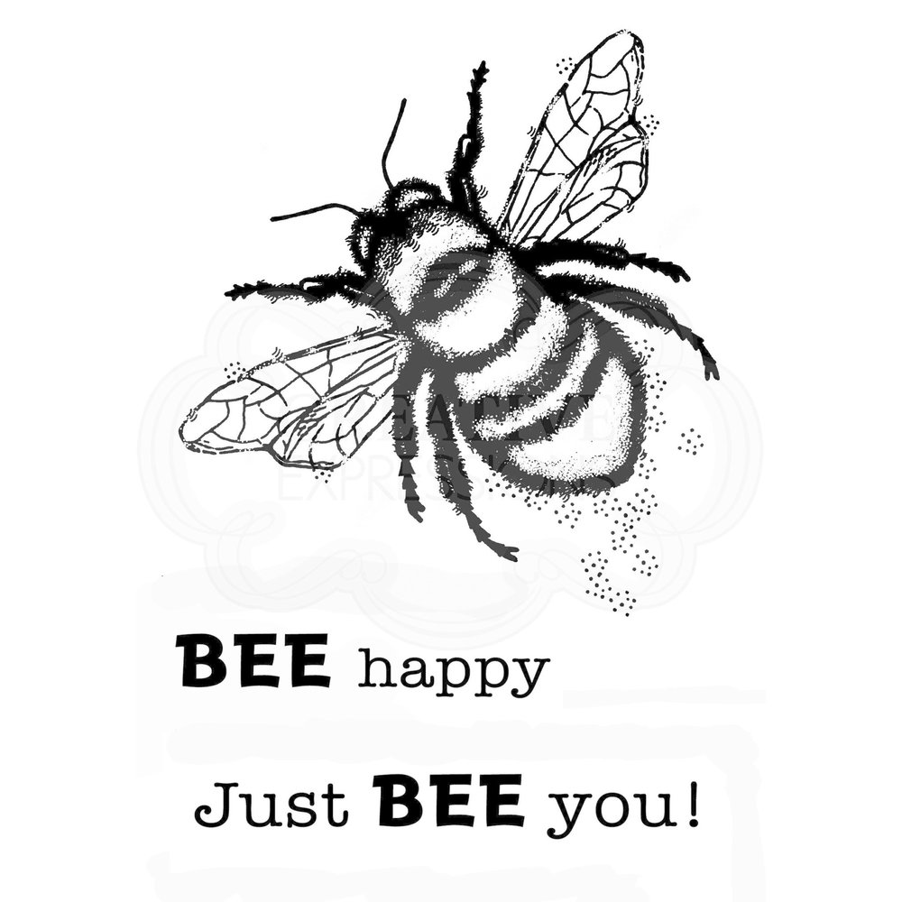 Woodware Little Bee Clear Stamp (FRM003)