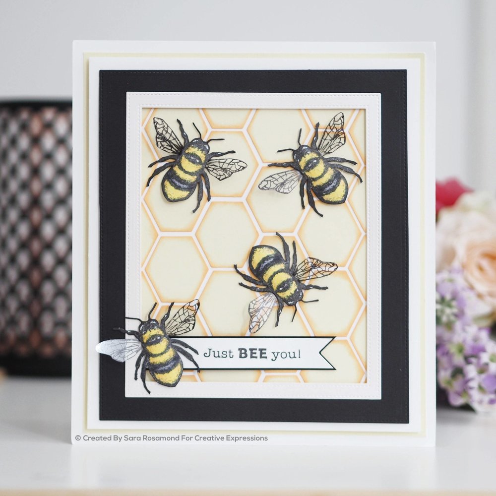 Woodware Little Bee Clear Stamp (FRM003)