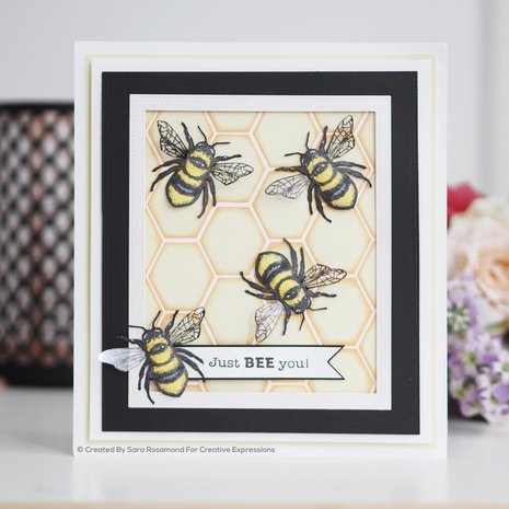 Woodware Little Bee Clear Stamp (FRM003)