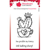 Woodware Heart Cactus Clear Stamp (FRM034)