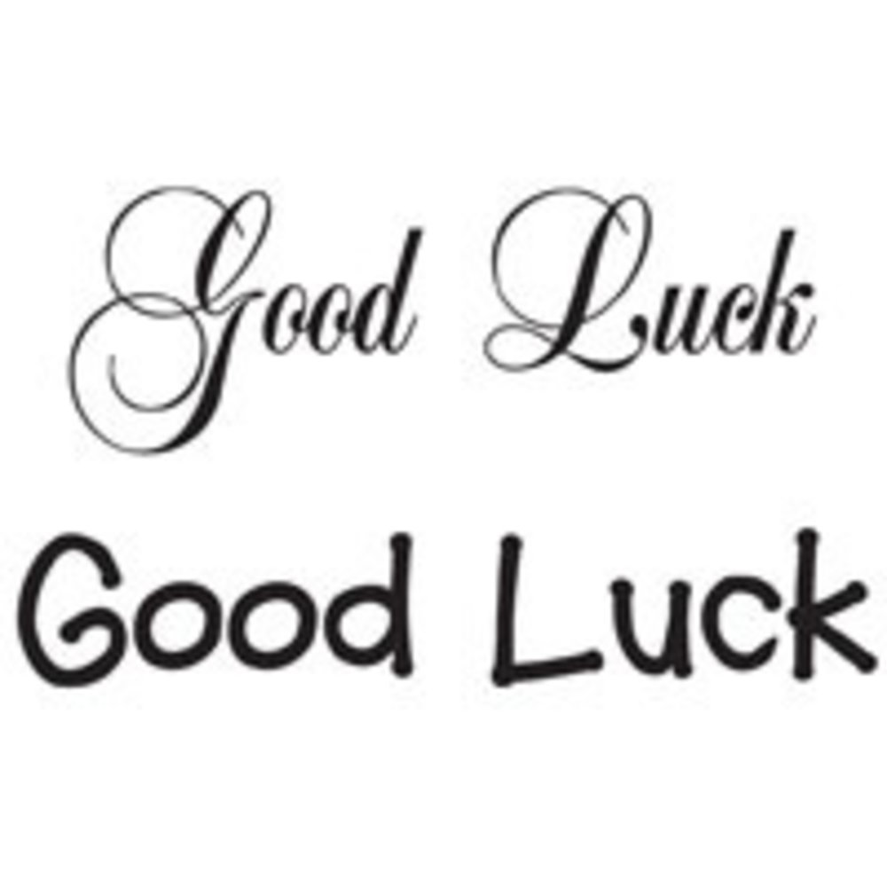 Woodware Good Luck Clear Stamp (JWS004) Woodware Good Luck Clear Stamp (JWS004)