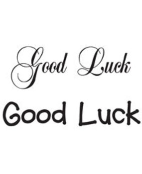 Woodware Good Luck Clear Stamp (JWS004) Woodware Good Luck Clear Stamp (JWS004)
