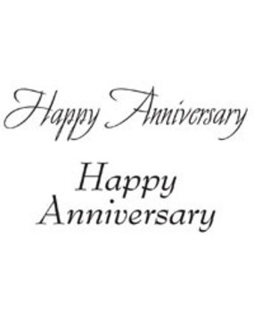 Woodware Happy Anniversary Clear Stamp (JWS005)