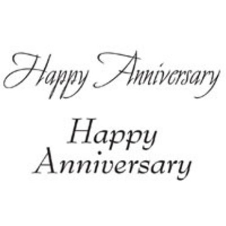 Woodware Happy Anniversary Clear Stamp (JWS005)