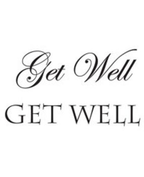 Woodware Get Well Clear Stamp (JWS006) Woodware Get Well Clear Stamp (JWS006)