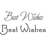 Woodware Best Wishes Clear Stamp (JWS007)