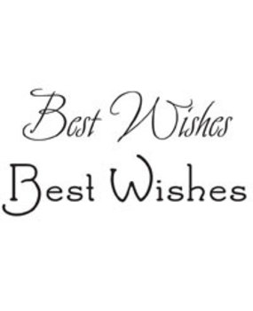 Woodware Best Wishes Clear Stamp (JWS007)