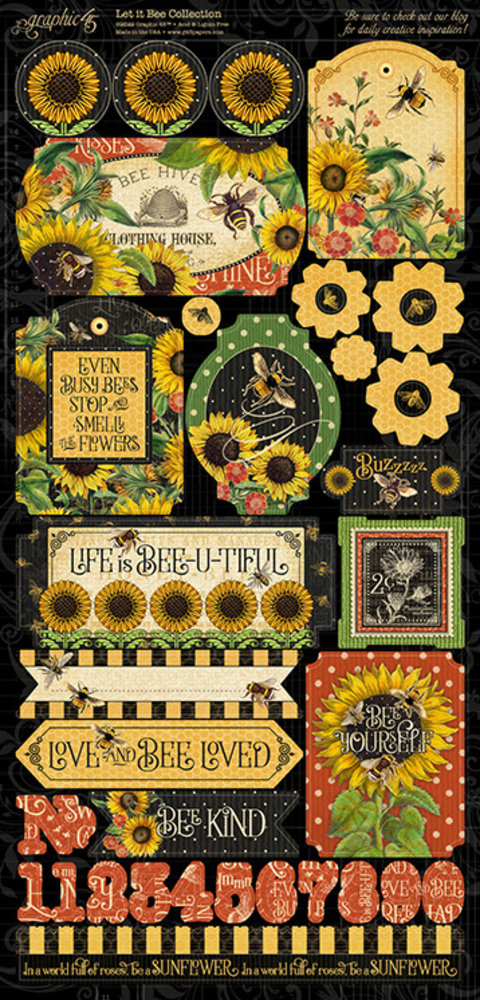 Graphic 45 Let it Bee Stickers (4502379) Graphic 45 Let it Bee Stickers (4502379)