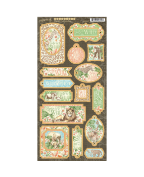 Graphic 45 Wild & Free Chipboard (4502407) Graphic 45 Wild & Free Chipboard (4502407)