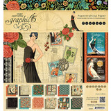 Graphic 45 Couture 8x8 Inch Deluxe Paper Pad (4502389)