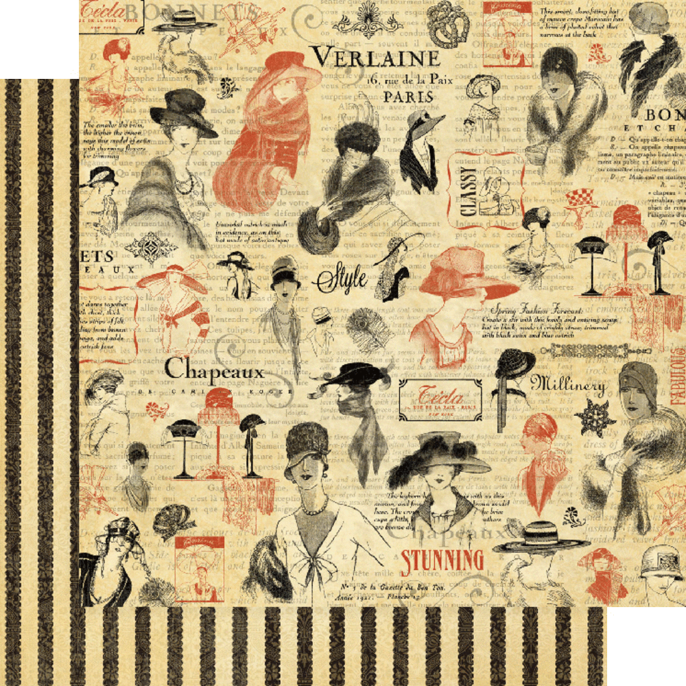 Graphic 45 Couture 8x8 Inch Deluxe Paper Pad (4502389) Graphic 45 Couture 8x8 Inch Deluxe Paper Pad (4502389)