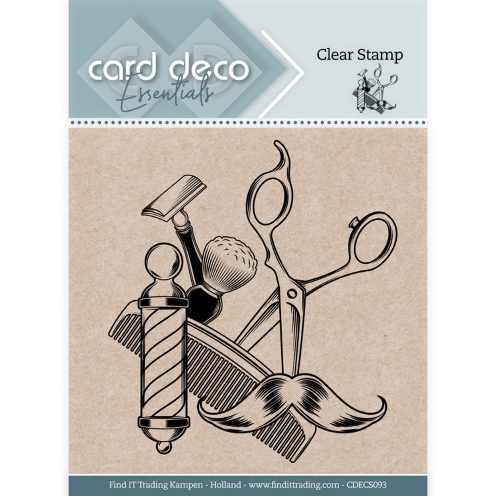Card Deco Clear Stamp Barber (CDECS093) Card Deco Clear Stamp Barber (CDECS093)