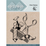 Card Deco Clear Stamp Barber (CDECS093)