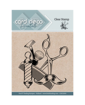 Card Deco Clear Stamp Barber (CDECS093) Card Deco Clear Stamp Barber (CDECS093)