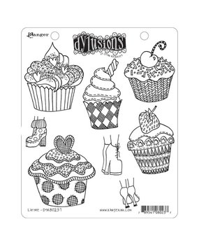 Ranger Dylusions Eat Me Cling Stamps (DYR80237)