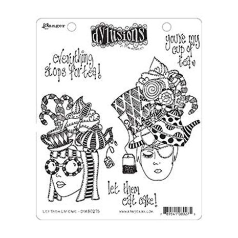 Ranger Dylusions Let Them Eat Cake Cling Stamps (DYR80275) Ranger Dylusions Let Them Eat Cake Cling Stamps (DYR80275)