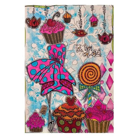 Ranger Dylusions Tea Time Treats Cling Stamps (DYR80282) Ranger Dylusions Tea Time Treats Cling Stamps (DYR80282)