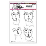 Dina Wakley MEdia Church Doodles Cling Stamps (MDR77756)