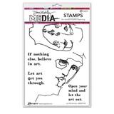 Dina Wakley MEdia Let The Art Out Cling Stamps (MDR77794)