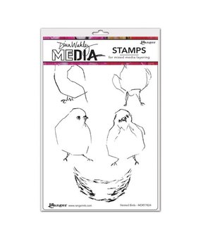 Dina Wakley MEdia Nested Birds Cling Stamps (MDR77824) Dina Wakley MEdia Nested Birds Cling Stamps (MDR77824)