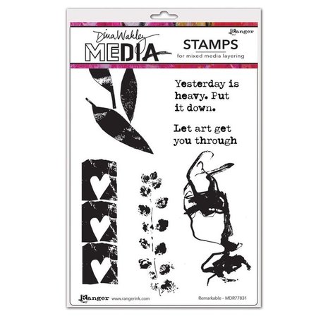 Dina Wakley MEdia Remarkable Cling Stamps (MDR77831) Dina Wakley MEdia Remarkable Cling Stamps (MDR77831)