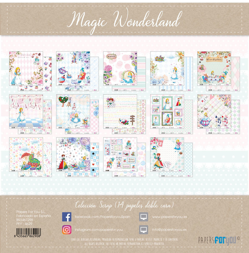 Papers For You Magic Wonderland 12x12 Inch Paper Pack (14pcs) (PFY-4629)