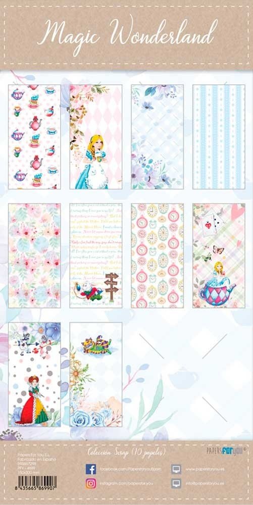 Papers For You Magic Wonderland Slimline Paper Pack (10pcs) (PFY-4699) Papers For You Magic Wonderland Slimline Paper Pack (10pcs) (PFY-4699)