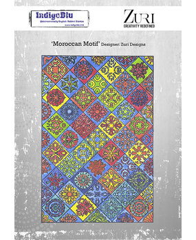 IndigoBlu Moroccan Motif A5 Rubber Stamps (IND0918) IndigoBlu Moroccan Motif A5 Rubber Stamps (IND0918)