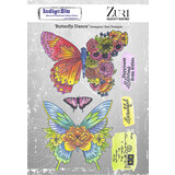 IndigoBlu Butterfly Dance A5 Rubber Stamps (IND0941)
