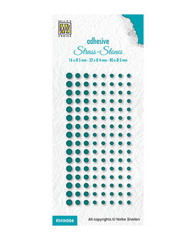 Nellie Snellen Rhine Stones Set 4 Christmas Green (RHIN004)