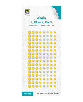 Nellie Snellen Rhine Stones Set 5 Yellow (RHIN005)
